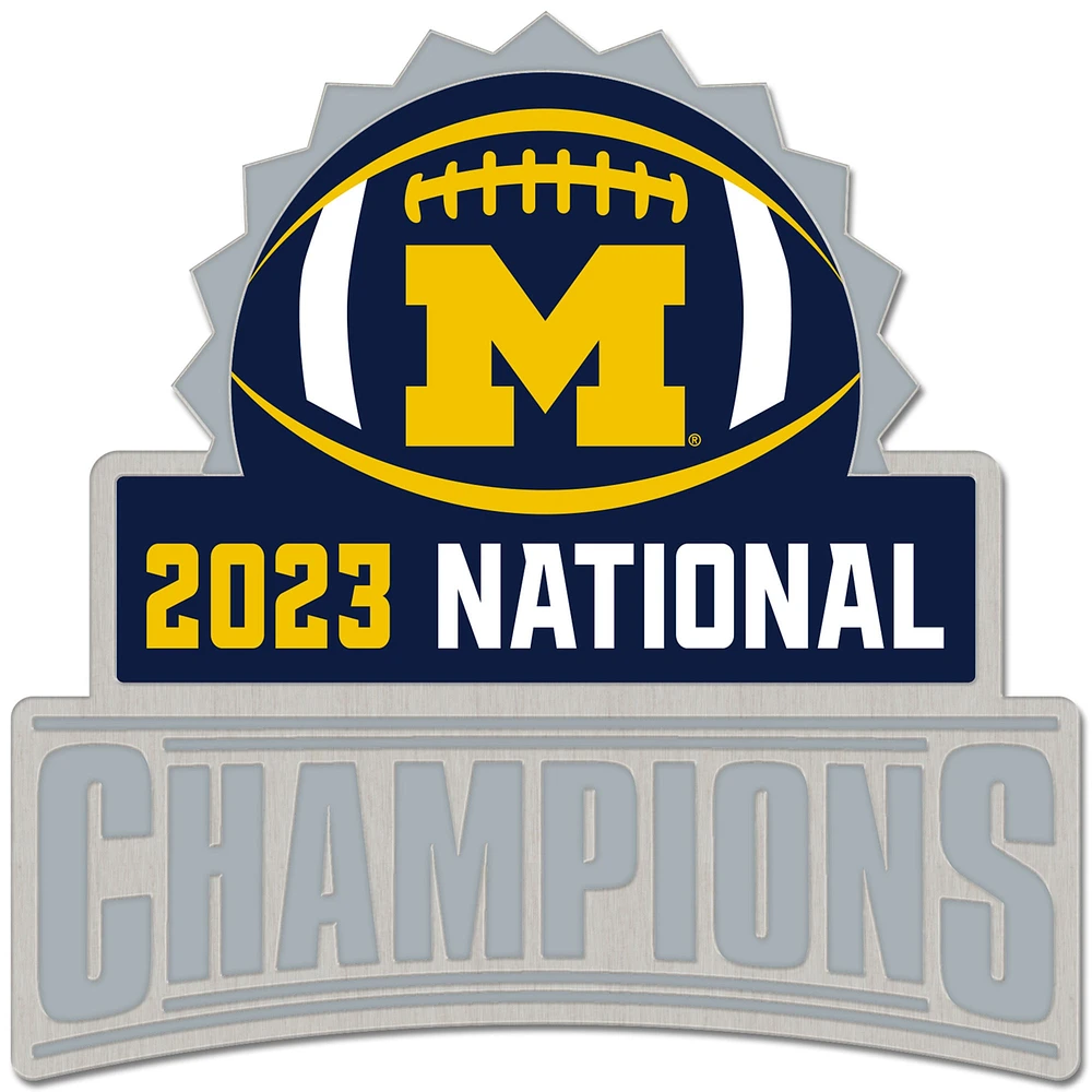 WinCraft Michigan Wolverines College Football Playoff 2023 pin de collection des champions nationaux