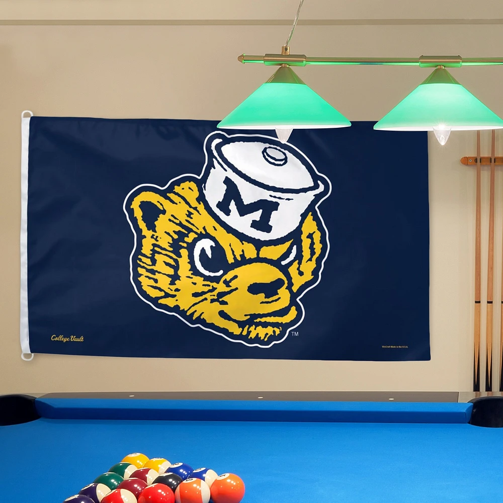 WinCraft Michigan Wolverines College Vault Logo Deluxe Drapeau simple face 3 pi x 5 pi