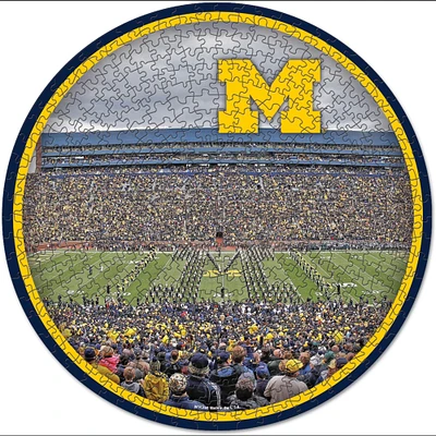 WinCraft Michigan Wolverines Round 500-Piece Puzzle