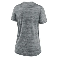 Women's Nike Gray Michigan Wolverines Velocity Performance T-Shirt