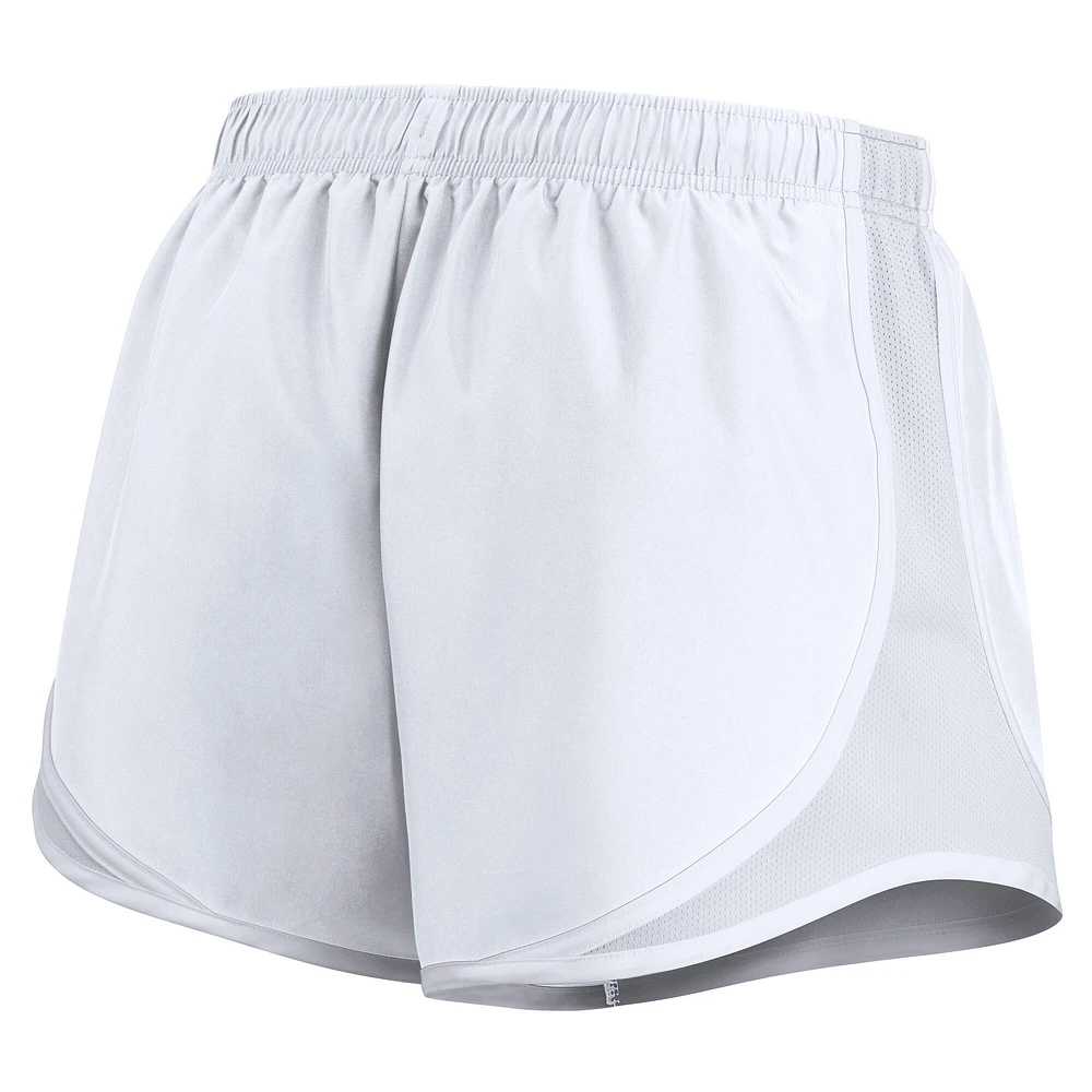 Women's Nike  White Michigan Wolverines Performance Tempo Shorts