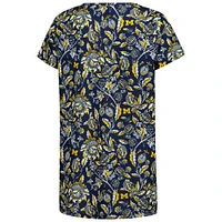 Women's Smith & Quinn  Navy Michigan Wolverines Blake V-Neck T-Shirt