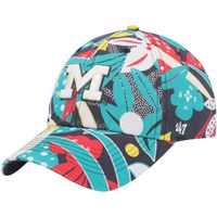 Women's '47 Charcoal Michigan Wolverines Plumeria Clean Up Adjustable Hat