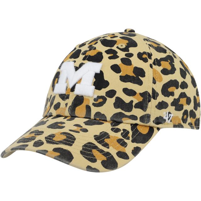 Casquette ajustable '47 Gold Michigan Wolverines Bagheera Clean Up pour femmes