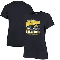 Women's '47  Navy Michigan Wolverines 12-Time Football National Champions Frankie T-Shirt