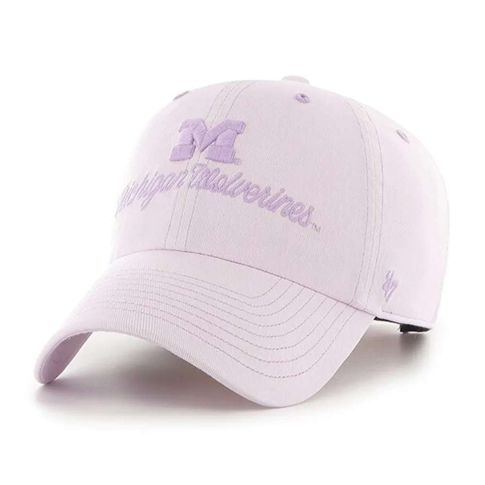 Casquette réglable '47 Purple Michigan Wolverines Haze Clean Up pour femmes