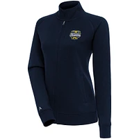 Veste entièrement zippée pour femme Antigua Navy Michigan Wolverines College Football Playoff 2023 National Champions Victory