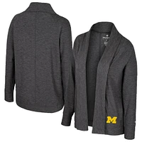 Cardigan Dash anthracite pour femme Colosseum Michigan Wolverines