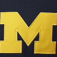 Women's Colosseum Navy Michigan Wolverines Big Logo Team Pullover Hoodie