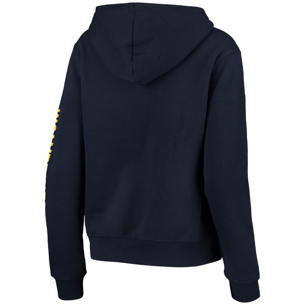 Women's Colosseum Navy Michigan Wolverines Loud and Proud Pullover Hoodie