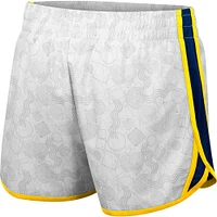 Women's Colosseum White Michigan Wolverines The Plastics Geo Print Shorts