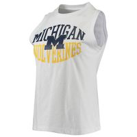 Women's Concepts Sport Charcoal/White Michigan Wolverines Tank Top & Leggings Sleep Set