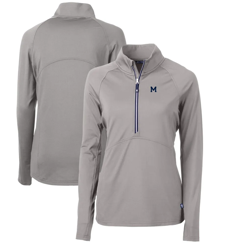 Lids Michigan Wolverines Cutter & Buck Women's Adapt Eco Knit Stretch  Recycled Half-Zip Pullover Top