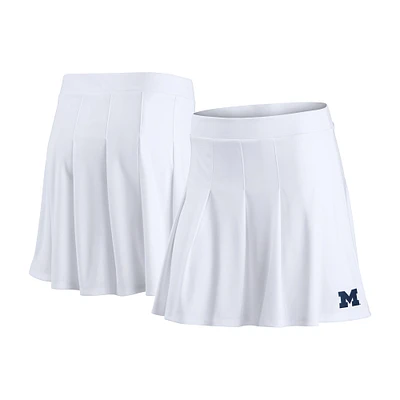 Women's Fanatics White Michigan Wolverines Heritage Primary Skirt