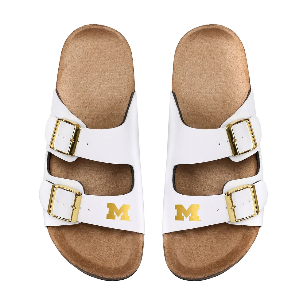 Michigan Wolverines FOCO Women's Double-Buckle Sandals