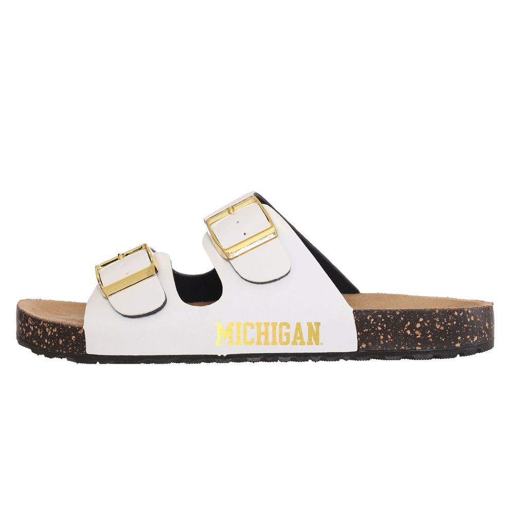 Women's FOCO Michigan Wolverines Double-Buckle Sandals