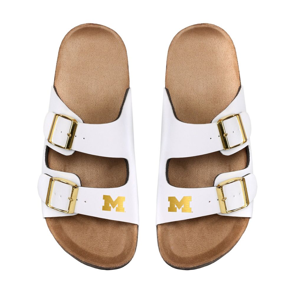 Women's FOCO Michigan Wolverines Double-Buckle Sandals