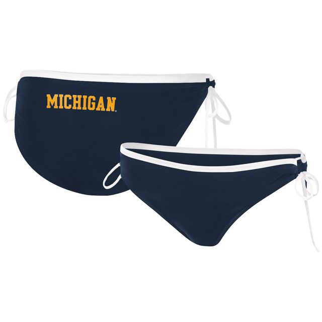 Bas de bikini pour femme G-III 4Her by Carl Banks bleu marine Michigan Wolverines Perfect Match