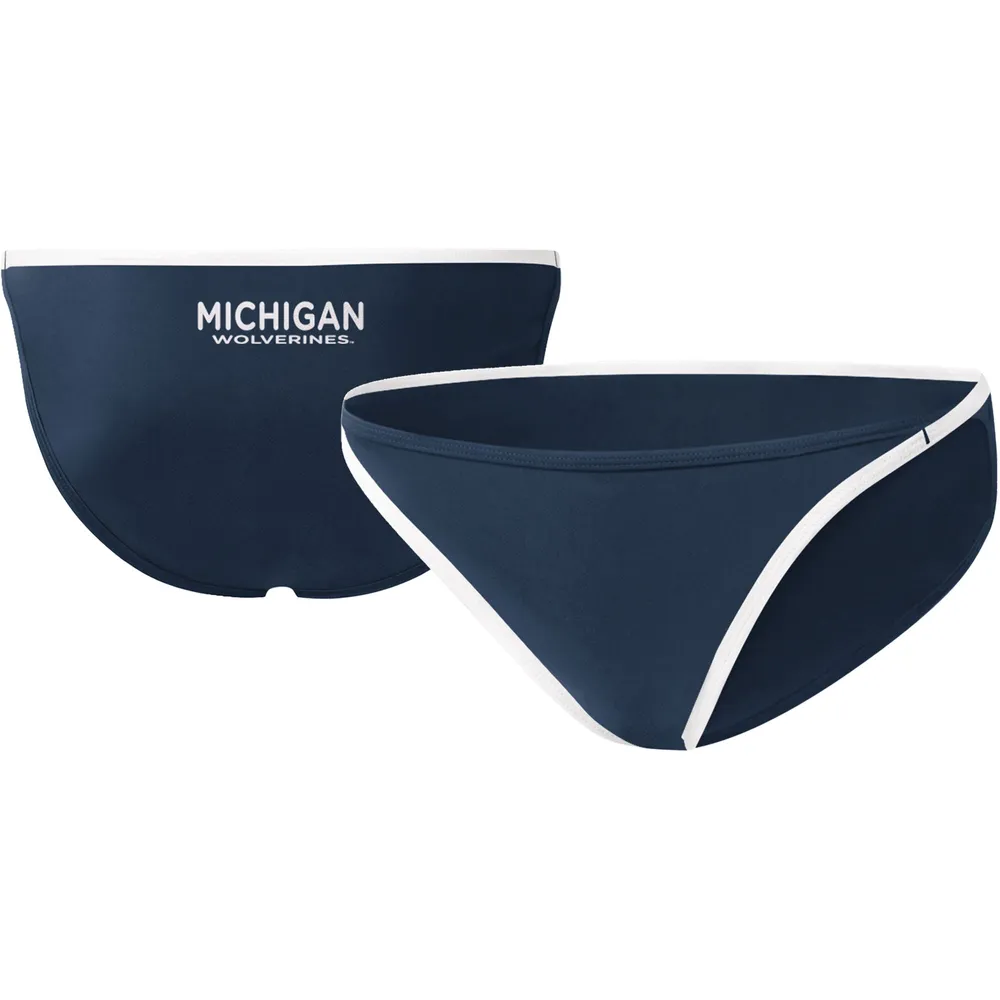 Bas de bikini pour femme G-III 4Her by Carl Banks bleu marine Michigan Wolverines Play Action