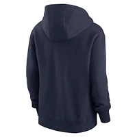 Women's Jordan Brand  Navy Michigan Wolverines Phoenix Pullover Hoodie