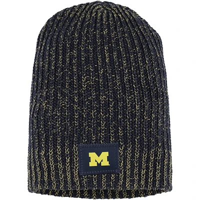 Bonnet Love Your Melon Navy Michigan Wolverines pour femme
