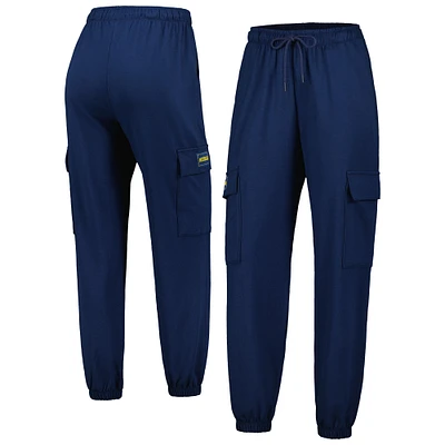 Women's Lusso Navy Michigan Wolverines Mellie Cargo Pants