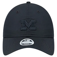 Casquette ajustable fonctionnelle 9TWENTY Michigan Wolverines New Era pour femme noire