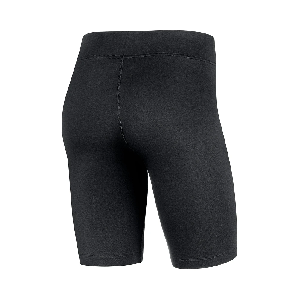 Women's Nike Black Michigan Wolverines Essential Tri-Blend Bike Shorts