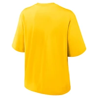 Women's Nike Maize Michigan Wolverines Legacy Established Boxy T-Shirt