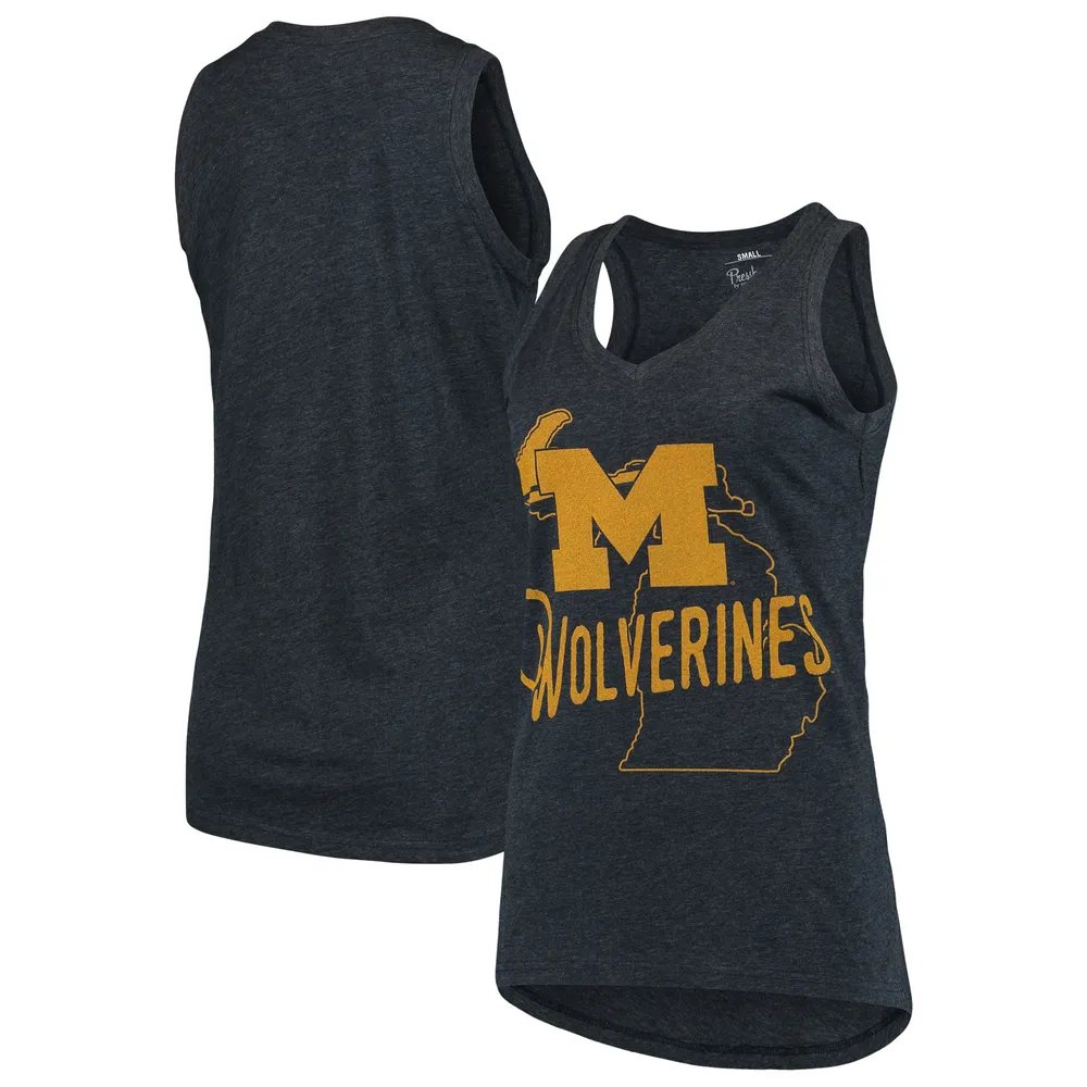 Lids Michigan Wolverines Pressbox Women's Ferris Melange V-Neck