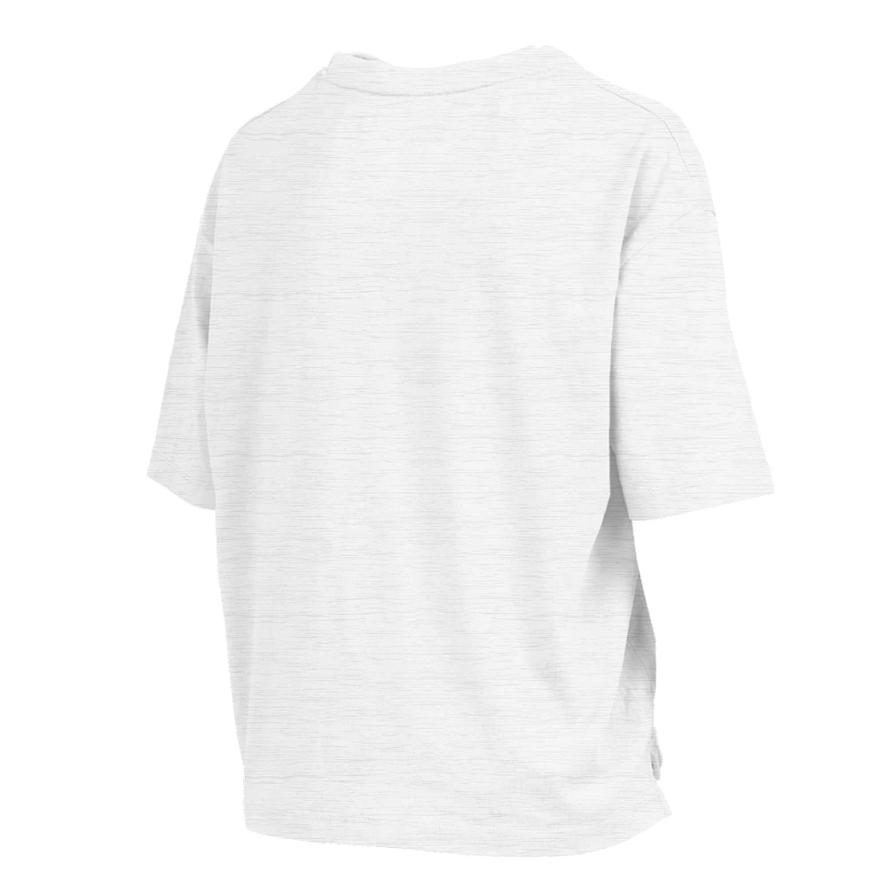 Women's Pressbox White Michigan Wolverines Harmony Oversized T-Shirt