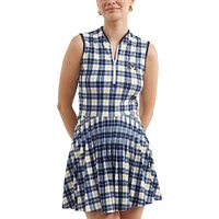 Robe plissée Mackenzie pour femme, bleu marine/maïs, collection Tailgate des Michigan Wolverines