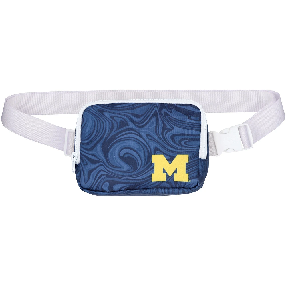 Women's ZooZatz Michigan Wolverines Swirly Belt Adjustable Fanny Pack Bag