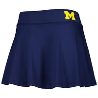 Women's ZooZatz Navy Michigan Wolverines Flowy Skort