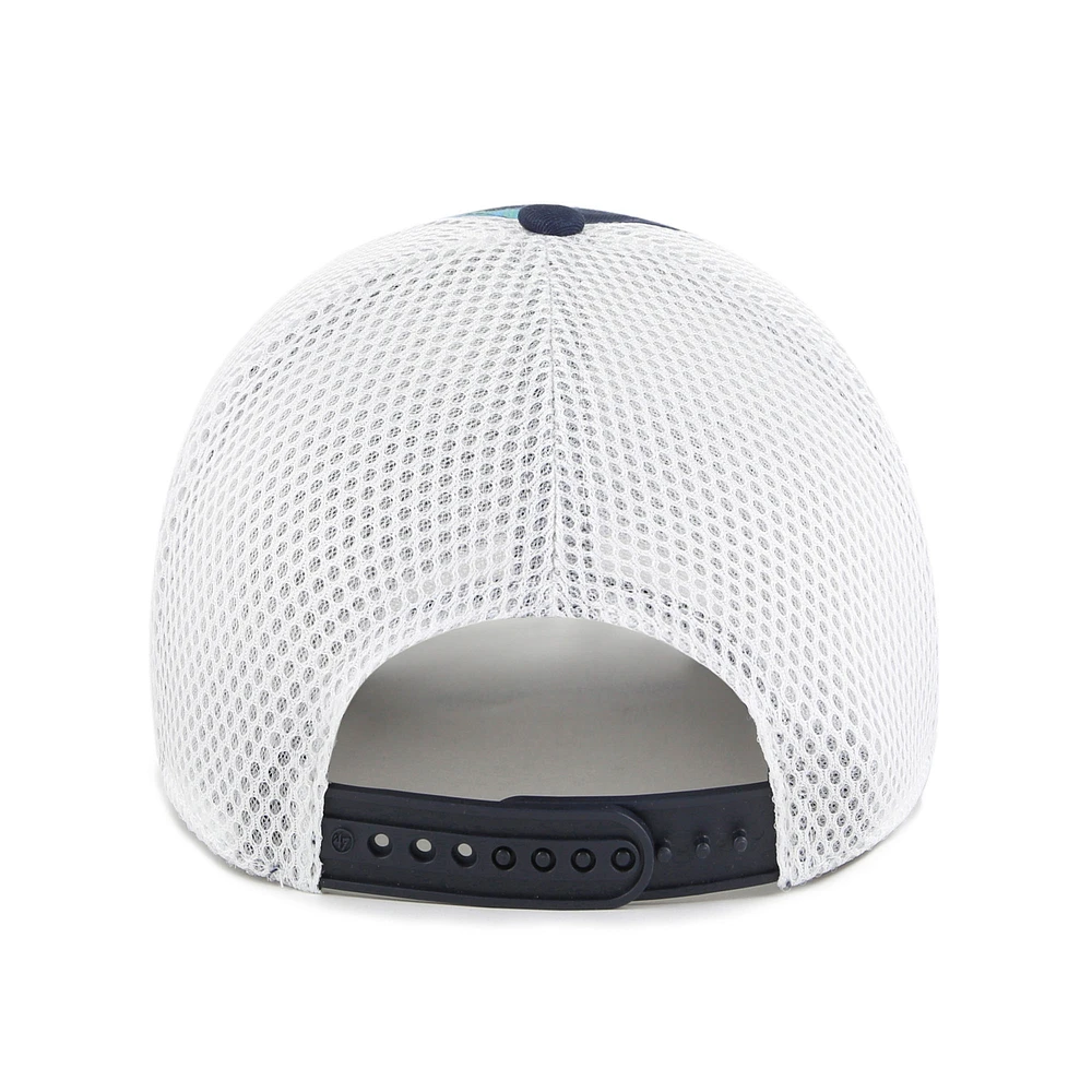 Youth '47  Navy Michigan Wolverines Space Dino Clean Up Adjustable Hat
