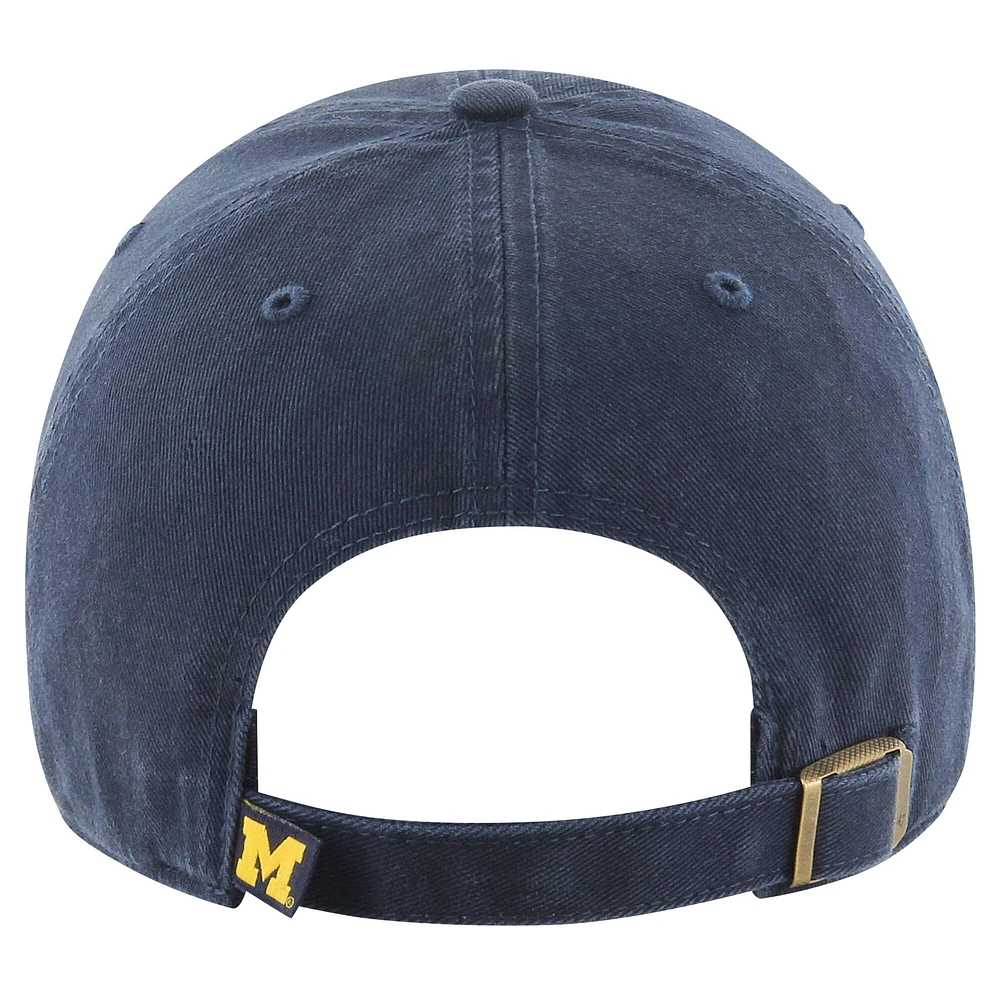 Youth '47 Navy Michigan Wolverines Clean Up Adjustable Hat