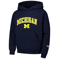 Sweat à capuche pour jeunes champions bleu marine Michigan Wolverines Campus