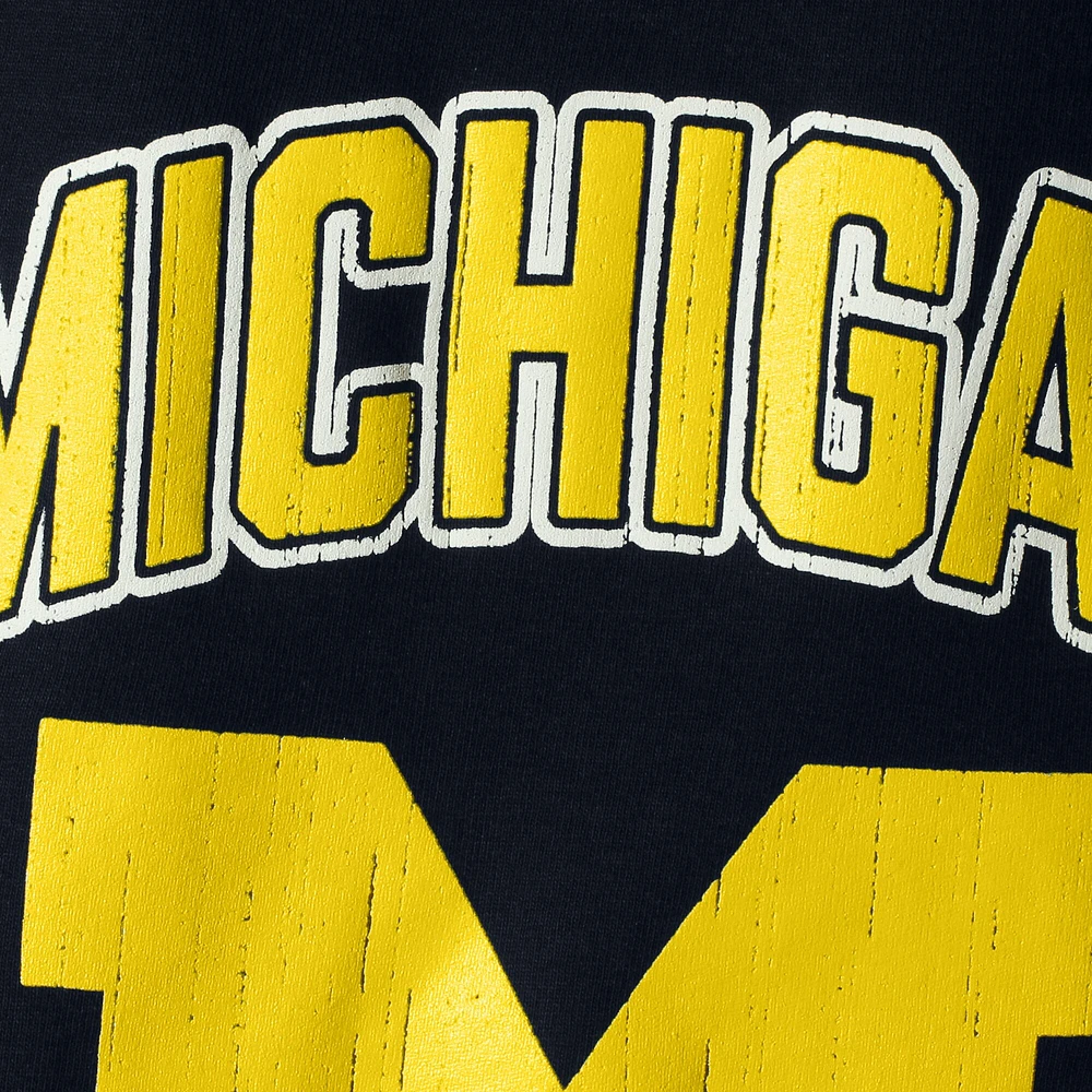 T-shirt de la mascotte forte des Wolverines du Michigan marine, champion jeunes