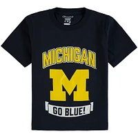 T-shirt de la mascotte forte des Wolverines du Michigan marine, champion jeunes