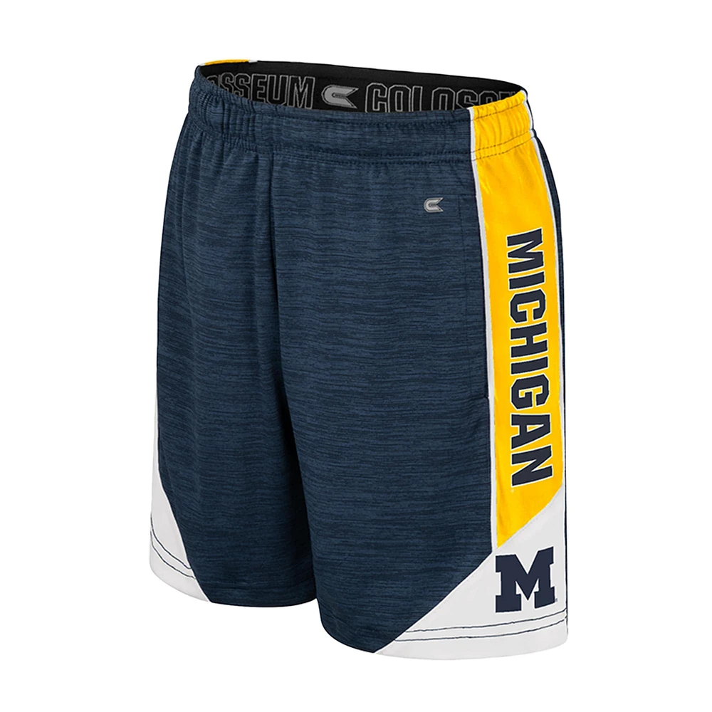 Youth Colosseum  Navy Michigan Wolverines Athletic Shorts