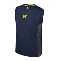 Youth Colosseum Navy Michigan Wolverines Smak Talk Sleeveless T-Shirt