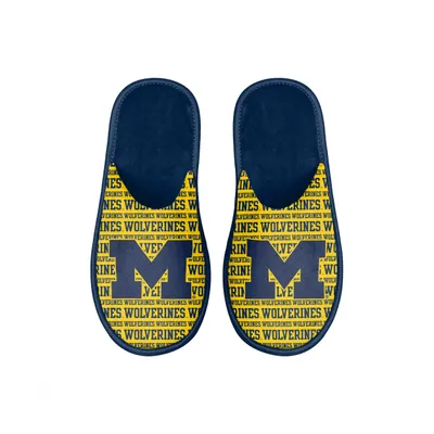 Michigan Wolverines FOCO Youth Scuff Wordmark Slide Slippers