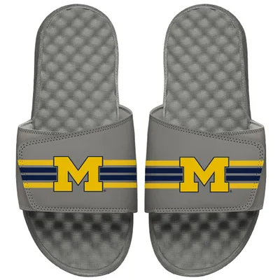 Michigan Wolverines ISlide Youth Stripes Slide Sandals