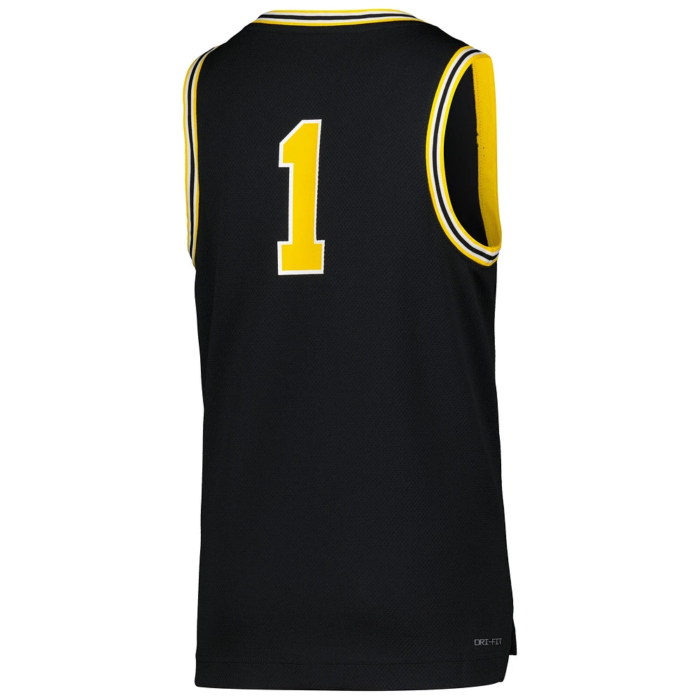 Jordan Brand #1 Navy Michigan Wolverines Icon Replica Maillot de basket-ball pour jeune