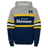 Youth Mitchell & Ness  Navy Michigan Wolverines Head Coach Hoodie