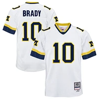 Maillot blanc Mitchell & Ness Tom Brady Michigan Wolverines 1999 College Vault Legacy pour jeunes