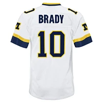 Maillot blanc Mitchell & Ness Tom Brady Michigan Wolverines 1999 College Vault Legacy pour jeunes