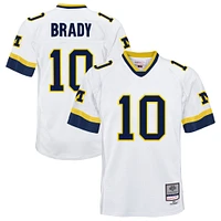 Maillot blanc Mitchell & Ness Tom Brady Michigan Wolverines 1999 College Vault Legacy pour jeunes