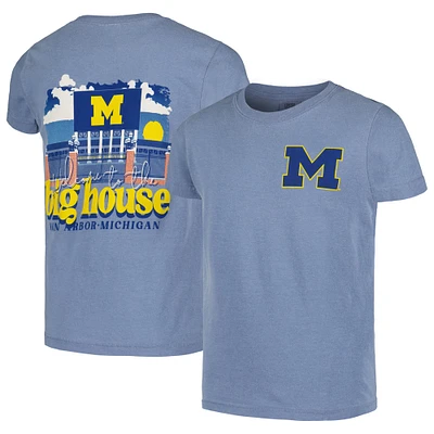 T-shirt bleu marine pour jeunes Michigan Wolverines Hyperlocal Comfort Colors