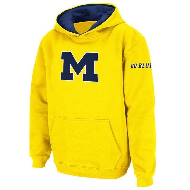 Sweat à capuche gros logo Michigan Wolverines pour jeunes Stadium Athletic jaune